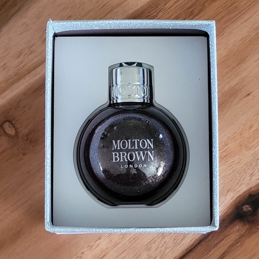 Molton Brown London Muddled Plum Bath Shower Gel 75ml Festive Bauble Gift Box